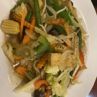 Pad ka prao with tofu