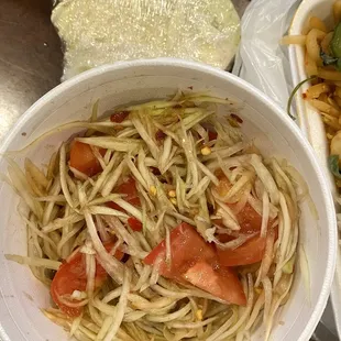 Lao papaya salad