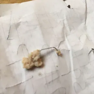 Staple in my food. Why does meat have a staple buried inside?!!?