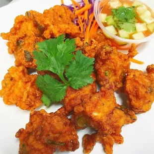 Thai chicken and shrimp patties.