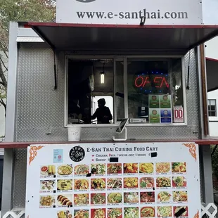 Food cart in a park in downtown Portland!