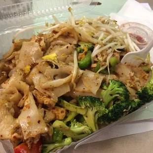#61 drunken noodles, $7