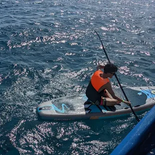 Paddle boarding