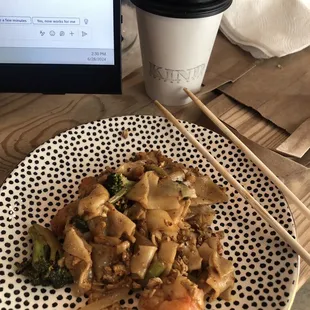 Medium spicy - Pad Se Ew with shrimp