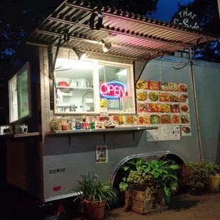 sushi and sashimi, outside