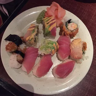 Really nice sushi selection.