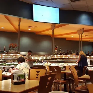 sushi and sashimi, interior