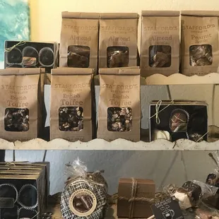 We carry a variety of local goods. Stafford's chocolates from Porterville
