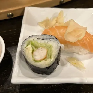 The Boston roll was clean tasting.