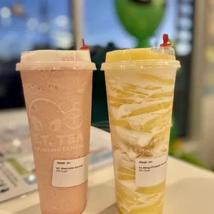 two beverages