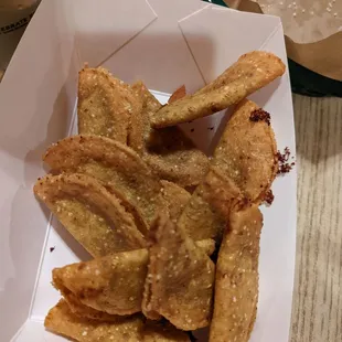 a basket of fried food