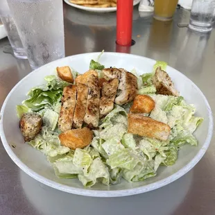 Caesar salad with chicken