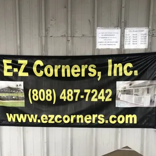 E-Z Corners Inc. *10/22/2020