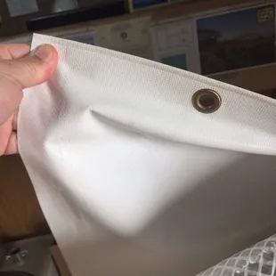 White vinyl 13 oz material in different sizes