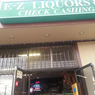 the front of the store
