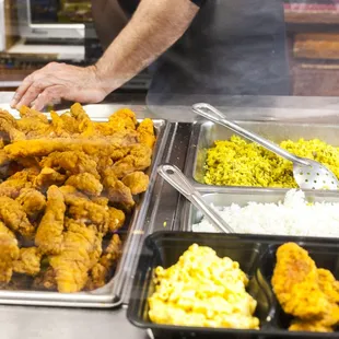 a man preparing food