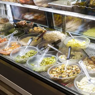 a variety of food items