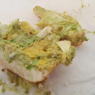 Veg Sandwich for $7.49 but where are the veggies? Literally jist Avocado and mustard....