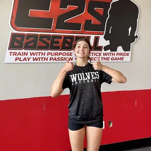 Devyn loving her training time