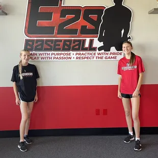 Addie n Kadyn softball superhero's!