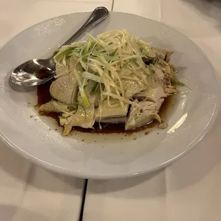 27. Steamed Chicken with Ginger and Onion