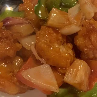 156. Shrimp with Sweet and Sour Sauce Lunch Special