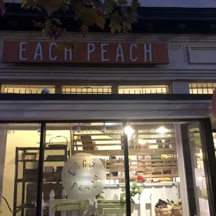 the front of the store