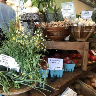 a variety of fruits and vegetables