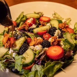 a plate of salad