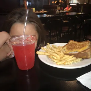Kids Grilled Cheese Sandwich and Fries