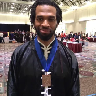 Michael Martin takes gold in the Men&apos;s Advanced forms division.
