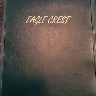 Menu cover