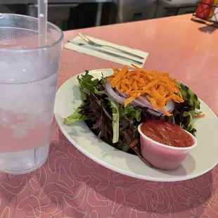 Side salad is huge !