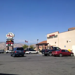 parking lot with cars