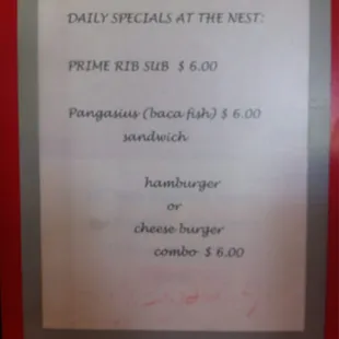 More lunch specials...