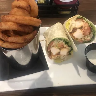 Buffalo chicken wrap