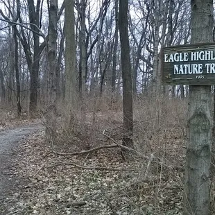 West end of the nature trail that goes about 0.4 miles to the playground &amp; shelter area