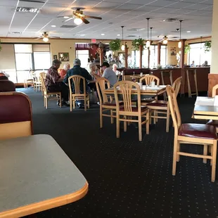 the dining area