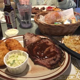 Eagles Inn in Janesville has great food and portions are huge. Wait staff is on there game.