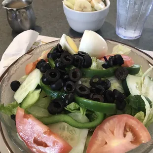 a plate of salad