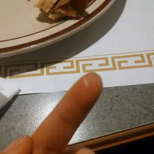 My mom found this in her burger a couple weeks ago when we went? Ummm... Never again