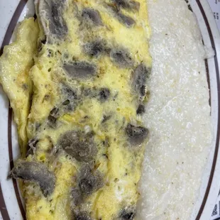 an omelet on a plate