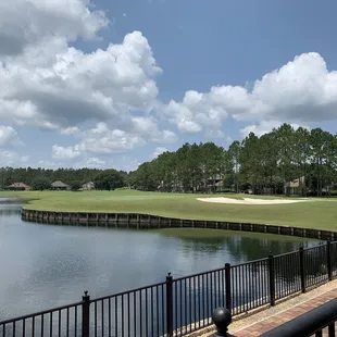 a view of a golf course
