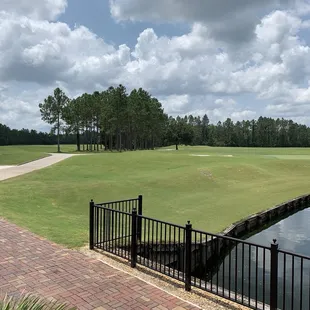 a view of a golf course