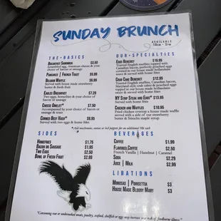 Brunch Menu