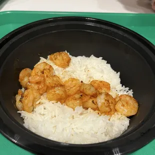 Cajun shrimp over rice