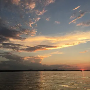 Sunset over Eagle Mountain Lake.
