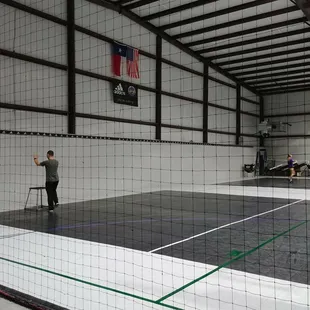 Volleyball and indoor soccer