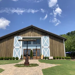 the entrance to the winery