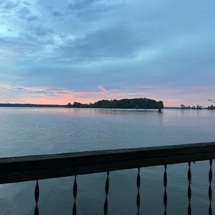 Sunset on July 5, on the Pier. While my Brother and his family were fishing.